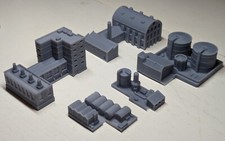 3mm T Gauge Scale 20th Century Factory Set 2 – 5 Buildings