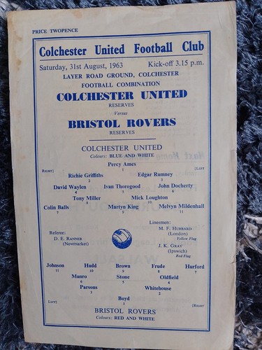 Colchester united reserves - colchester, v