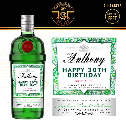 Personalised london dry gin - london,