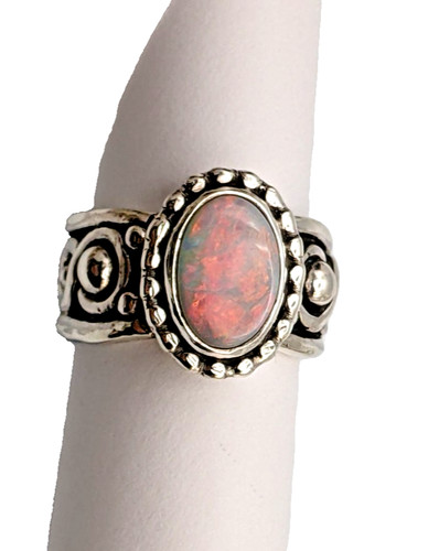 Sterling silver ring with - sterling,