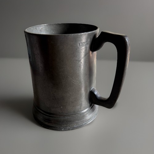 Antique english pewter pint - antique,