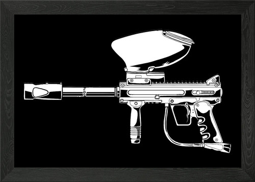 Paintball marker framed - marker,