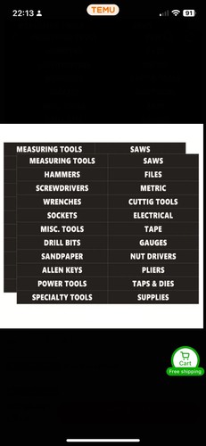 Tool box label - tool, sticker
