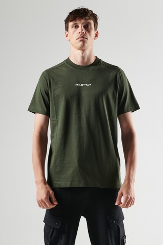 Strum chest print tee oil - ma.strum,