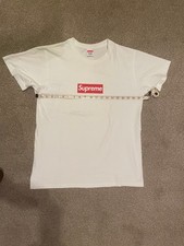 Supreme Logo 20th Anniversary Tee, small, good used incl Carrier Bag & Sticker