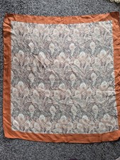 Liberty of London Vintage Silk Scarf Hera Peacock Feather Print