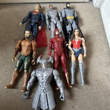All 6 12” DC Justice League Figures + Steppenwolf and light up/talking flash 