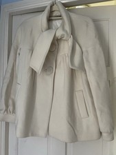 Beige Wool Overcoat Size Size 14