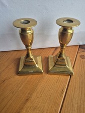 Small Brass Candlestick Pair