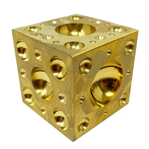 Brass doming dapping block - dapping, 2"