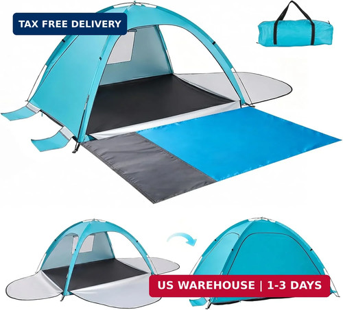 Beach tent sun shelter - beach, with