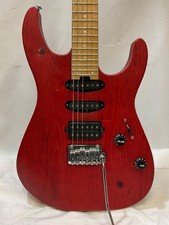 CHARVEL PRO-MOD DK24 HSS 2PT CM Used Ash body Red w/Soft case