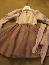Stunning Dress And Shrug By Caf "Harrods " Age 5 With Matching Tights Cost £235 