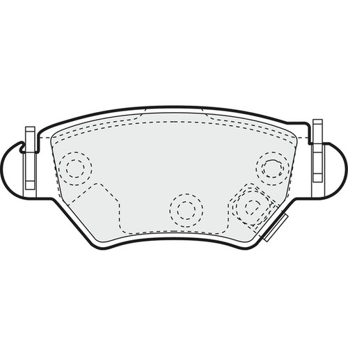 Brake pads set - brake, astra