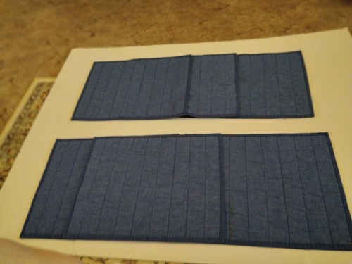 Set dark blue place mats - blue,
