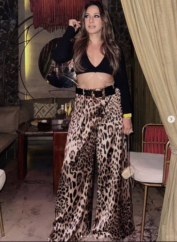 Zara leopard printed satin - zara,