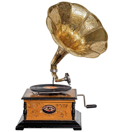 Antique style gramophone