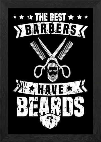 Barber hairdresser framed - hairdresser,