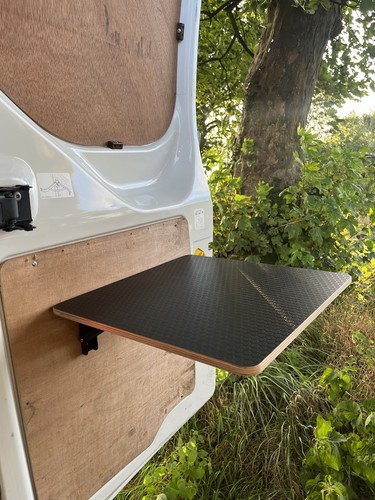 Folding campervan table shelf - folding, table/shelf