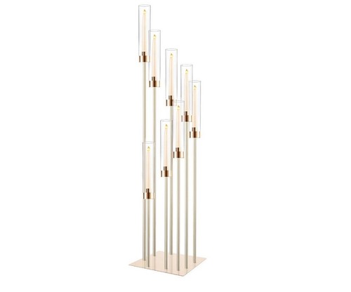 Gold floor candelabra - gold,