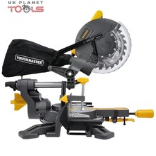 TOUGH MASTER Mitre Saw 210mm 1500W Adjustable Bevel Cut 0°-45° Laser & Dust Bag