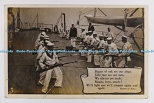 C029655 Group of Men in Sailors Uniform With Guns Tuck Illustrated Songs 5215 Re