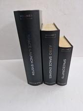 Punch Studio Set Of 3 Secret Book Storage Boxes Space Launch