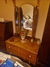 Art Deco Burr Walnut Dressing