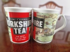 2 yorkshire tea cups collectable cups original