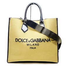 NO TARIFF Dolce&Gabbana Hand Bag  Green Canvas 4471921