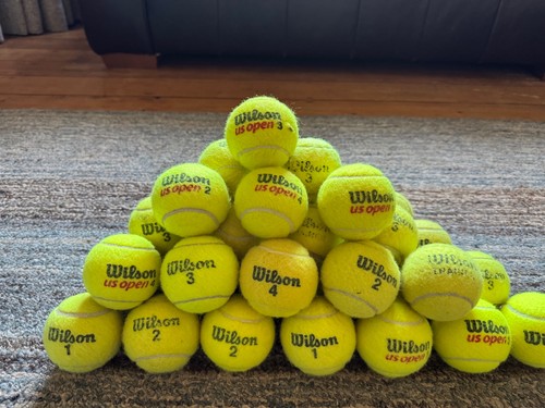 Used wilson tennis balls - used,