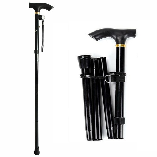 Adjustable folding walking - folding,