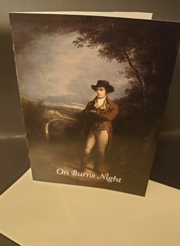 Burns night greetings - card, x
