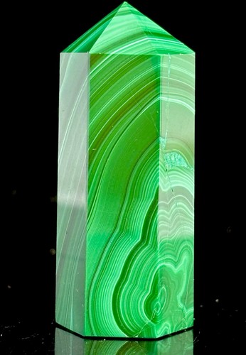 Malachite crystal tower 100 - malachite,