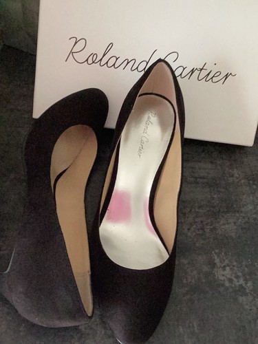 Roland cartier black suede - black,