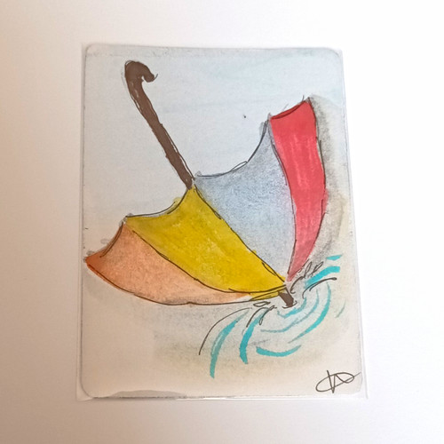 Signed small umbrella - signed,