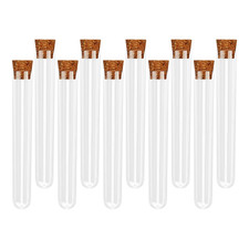 Plastic Test Tubes-10Pcs Clear