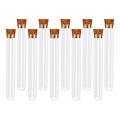Plastic test tubes 10pcs clear - tubes-10pcs,