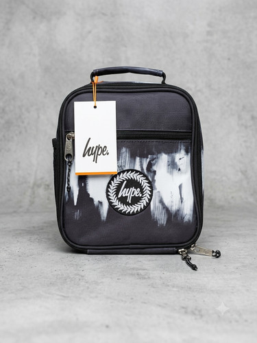 Hype black strokes lunch bag - hype,