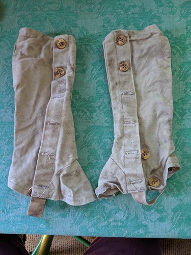 Vintage gators spats gray - gators, 12"