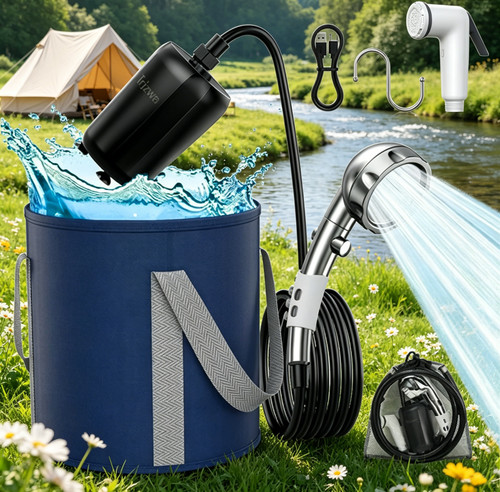 9000mah camping shower - 9000mah,