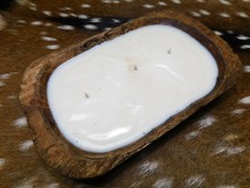 Carved Wooden Dough Bowl Soy