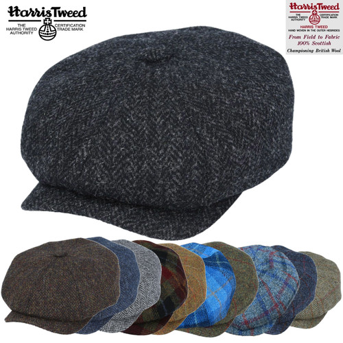 Harris tweed newsboy - harris, cap