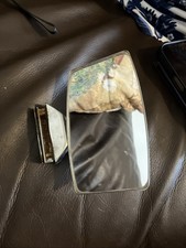 Vintage Chrome Interior Rear View Centre Mirror Classic Car Clamp Screw On