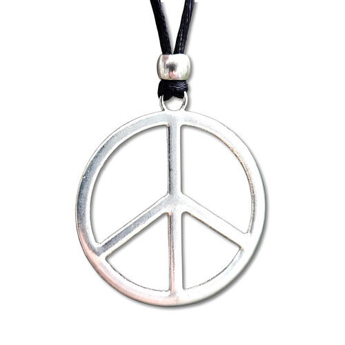 Peace sign necklace - peace, make