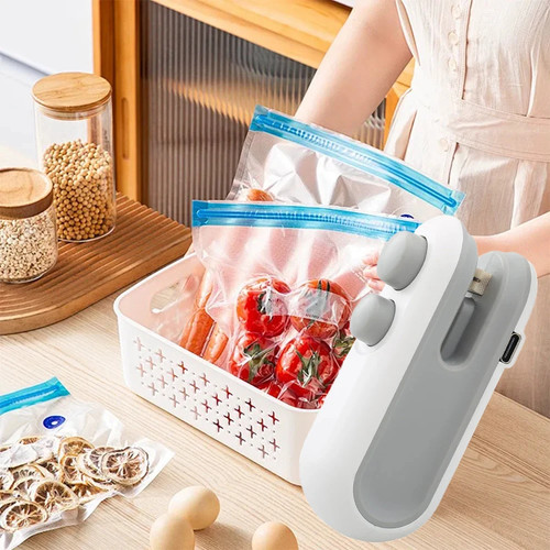 Mini heat bag sealer - bag, clip