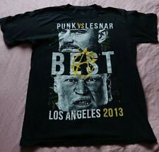 Wwe Cm Punk vs Brock Lesnar summerslam 2013 Tshirt ufc aew rare best vs beast 