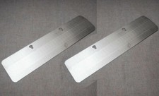 C35727 E-TYPE PAIR OF V12 STAINLESS STEEL MANIFOLD RAIN SHIELDS