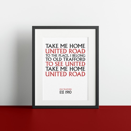 Manchester united print old - manchester,