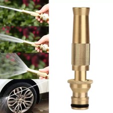 Adjustable High Pressure Water Spray Gun Brass Nozzle Garden Hose Pipe Lawn Car
